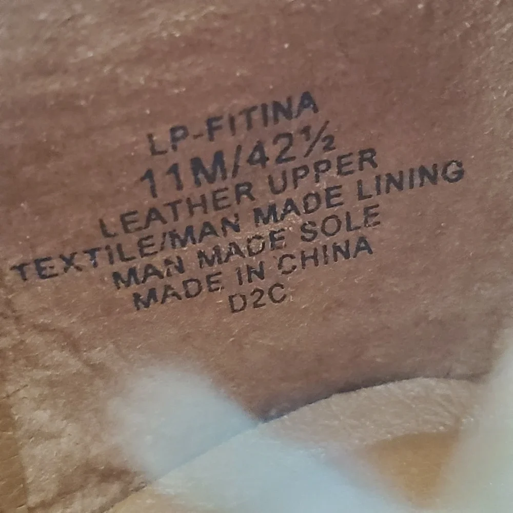 Lucky Brand Fitina Womens Booties Sz 11 M‎ Oiled Suede Back Zip Round Toe Boots